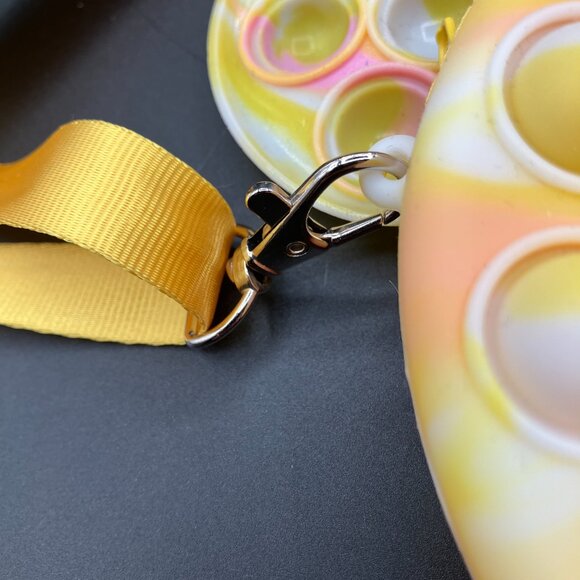 Disney Mickey Tie Dye‎ Yellow Pink Pop It Girls Kids Purse Handbag - Picture 5 of 6